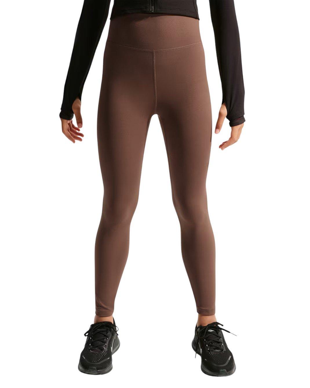 Nike Big Girls' MAVN Dri-FIT High-Rise Leggings - Brown - BROWN